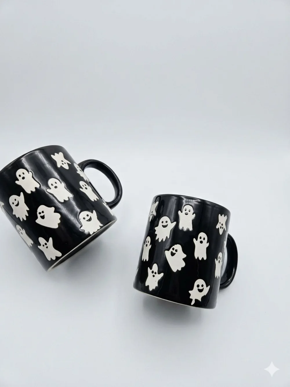 Two Halloween Ghost Mugs